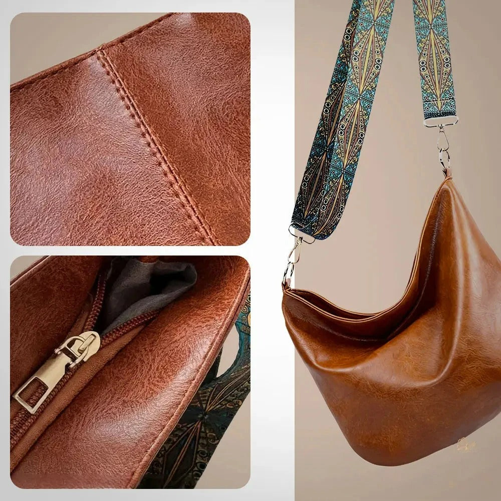 ALANNA | VINTAGE LEATHER BUCKET BAG