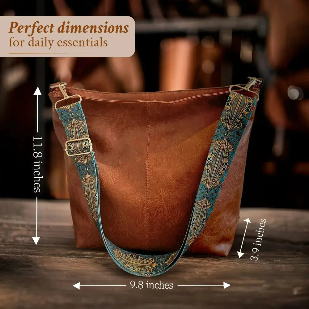 ALANNA | VINTAGE LEATHER BUCKET BAG