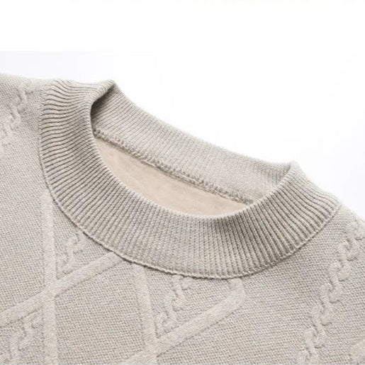 ANTON | MEN’S GEOMETRIC KNIT SWEATER