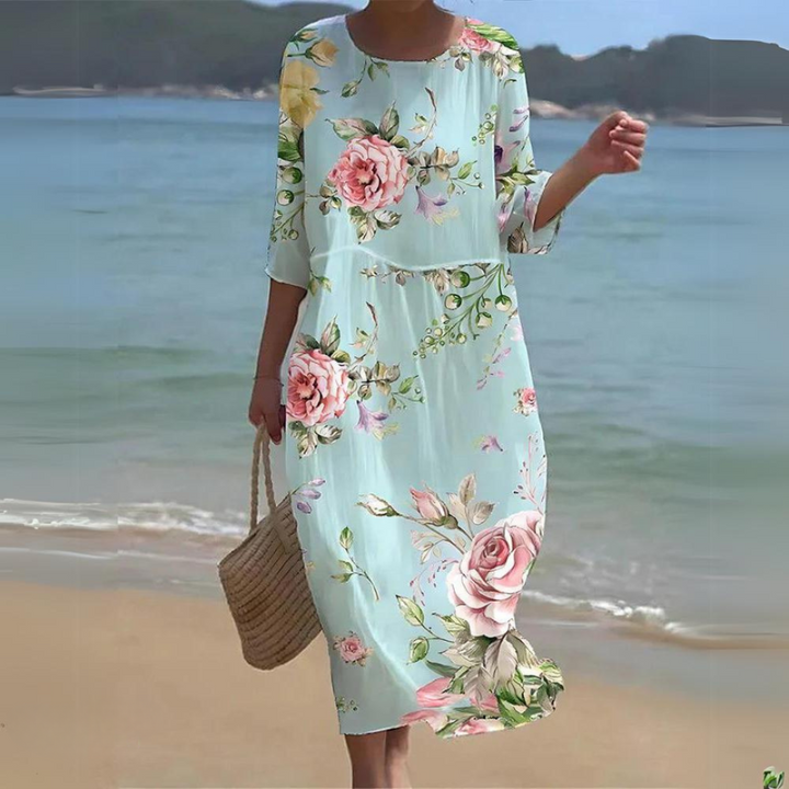 EMILY | MAXI SUMMER DRESS WITH FLORAL PRINT