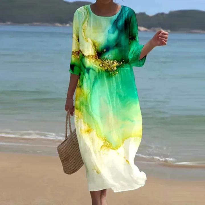 EMILY | MAXI SUMMER DRESS WITH FLORAL PRINT