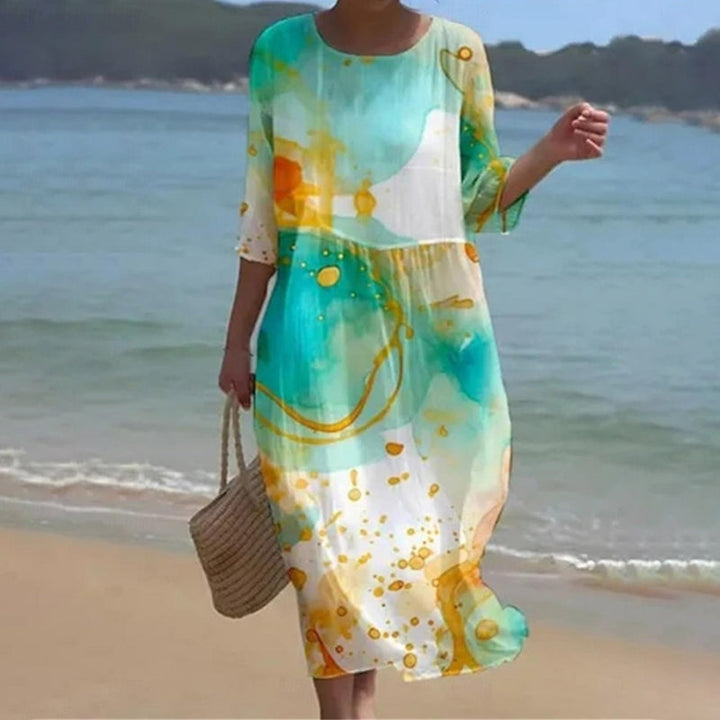 EMILY | MAXI SUMMER DRESS WITH FLORAL PRINT