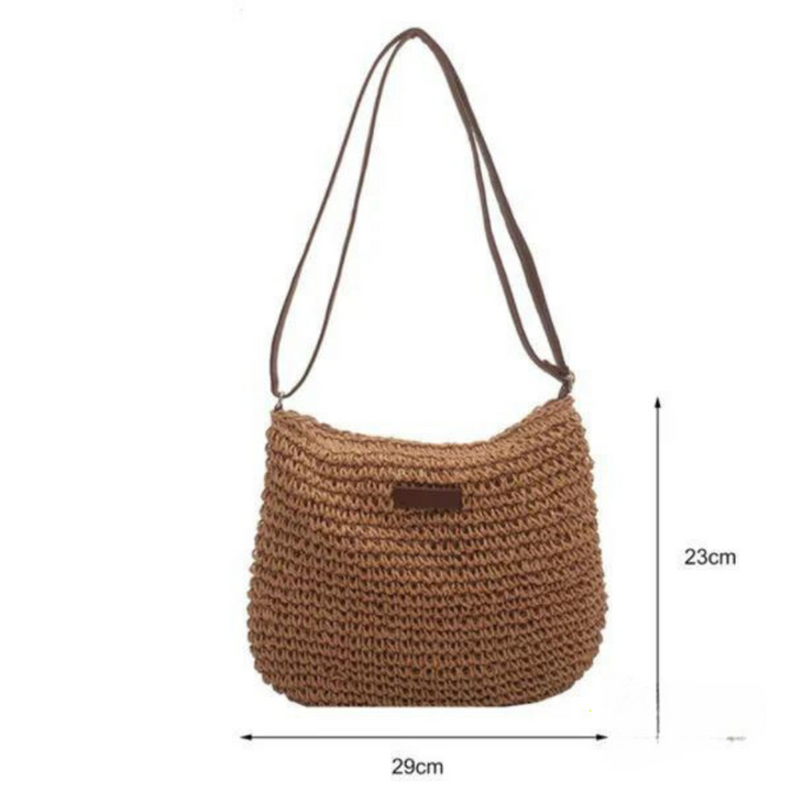 MARLY | STRAW SLING CROSSBODY BAG