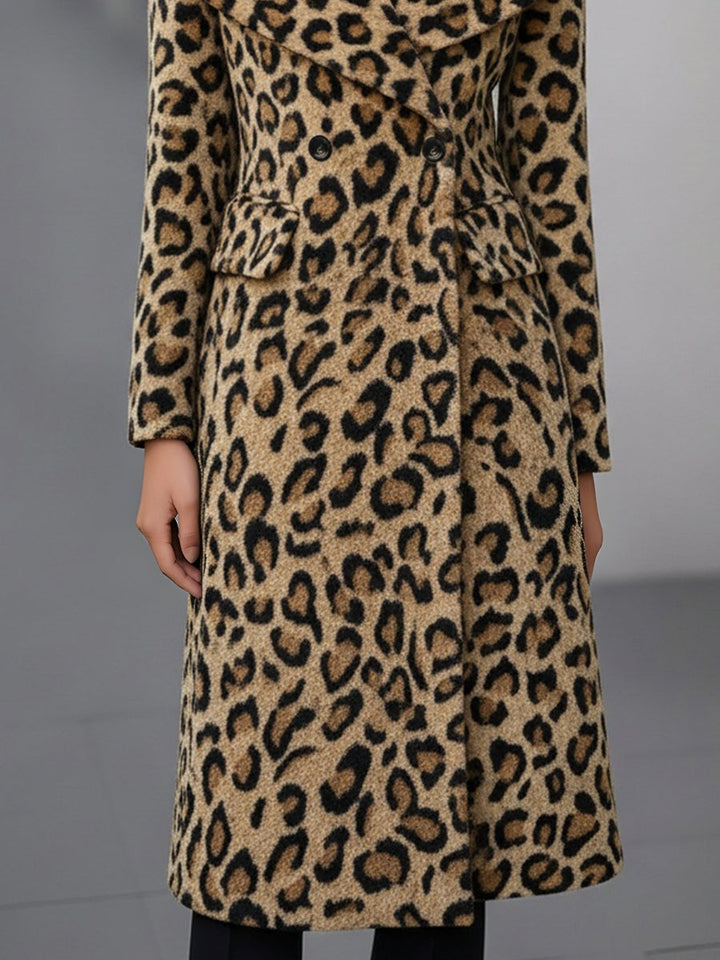 CANDICE | WOMEN’S LEOPARD PRINT WOOL COAT
