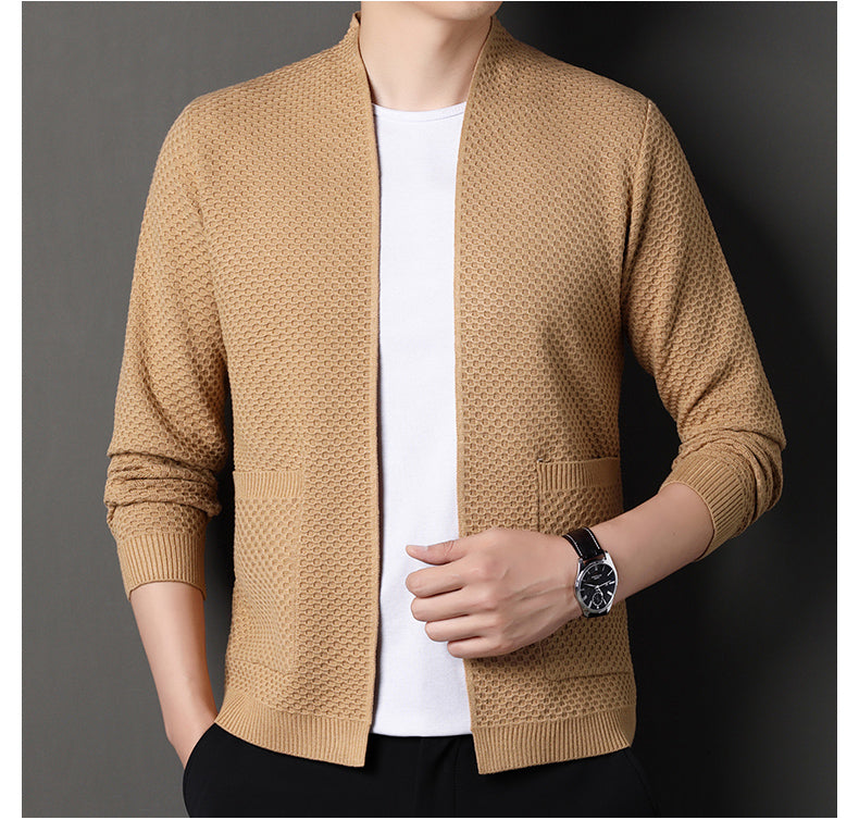 PAUL | MEN’S GEOMETRIC KNIT CARDIGAN
