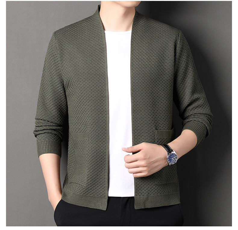 PAUL | MEN’S GEOMETRIC KNIT CARDIGAN
