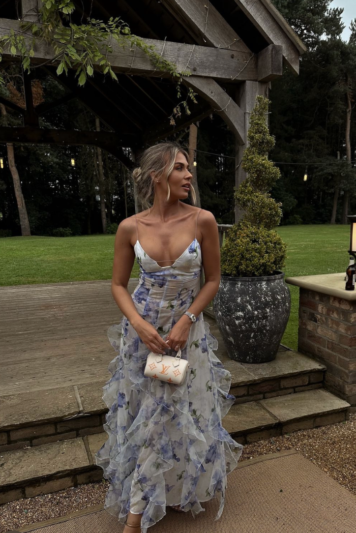 SIENNA | FLORAL CUT-OUT BEACH MAXI DRESS