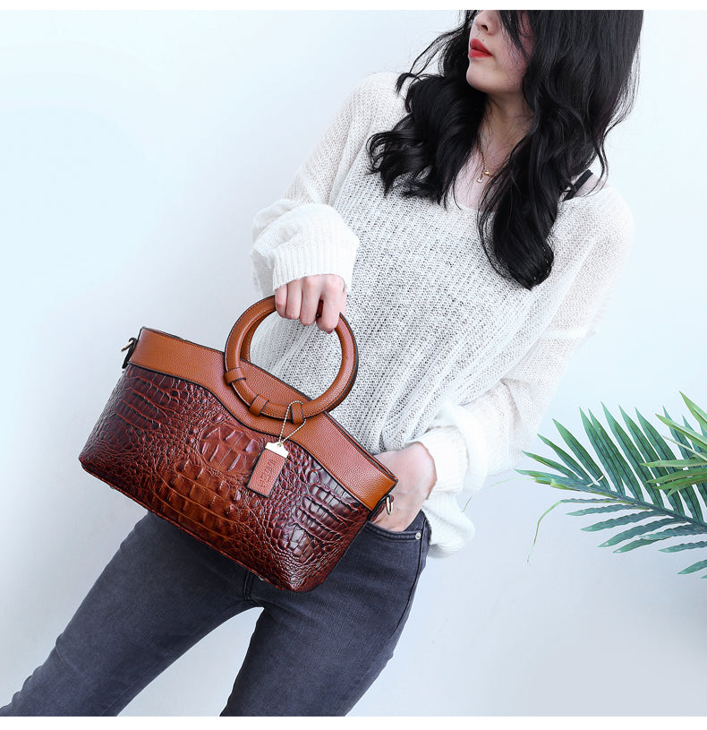 ORLENE | RETRO GRADIENT CROCODILE HANDBAG