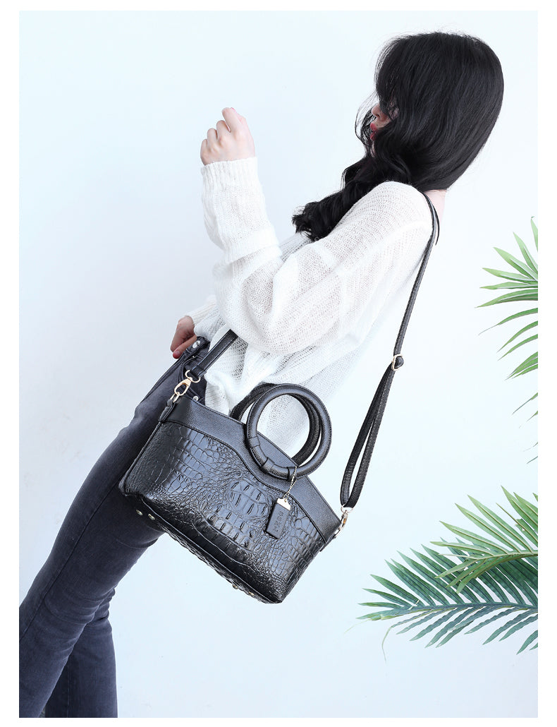 ORLENE | RETRO GRADIENT CROCODILE HANDBAG