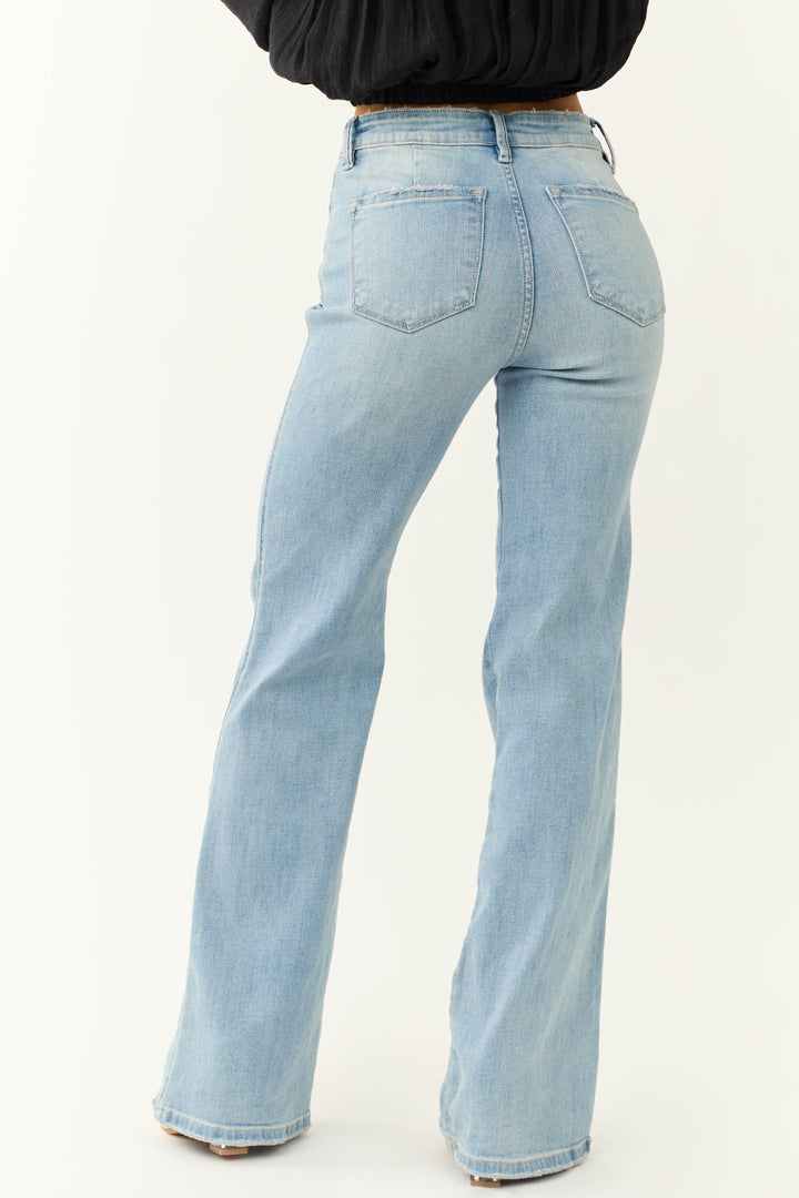RACHELLE | WOMEN’S LIGHT-BLUE FLARED JEANS