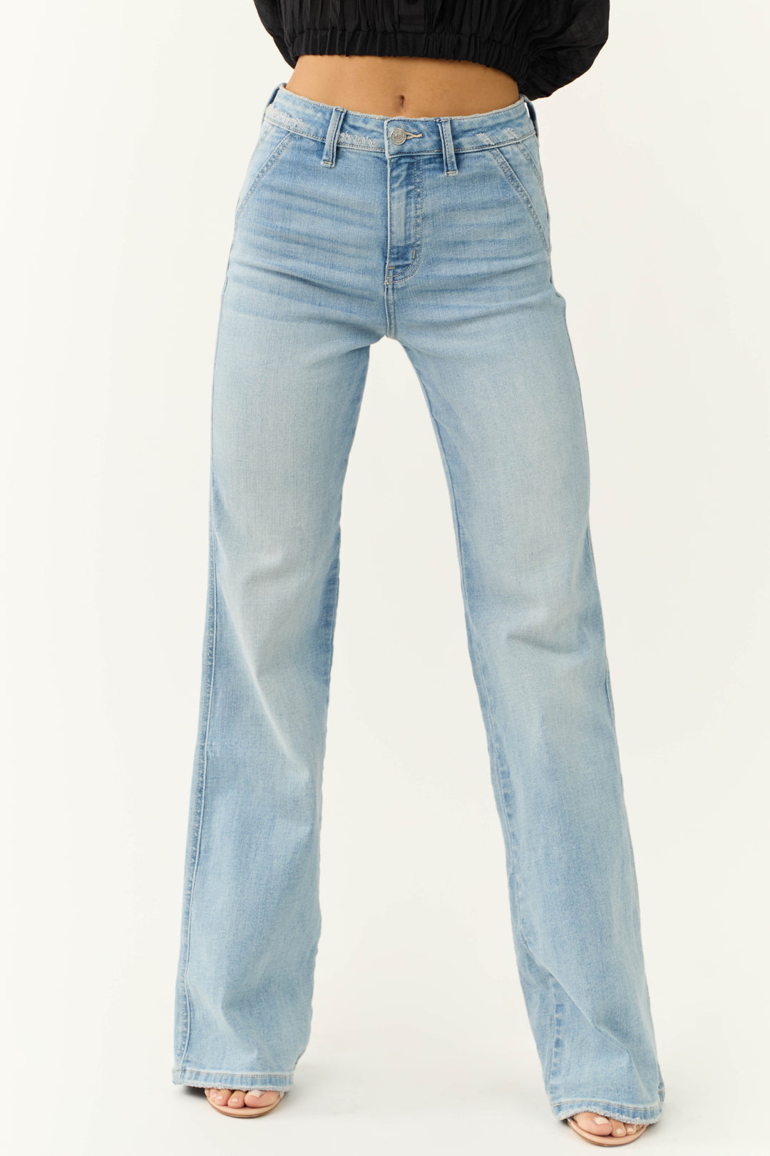 RACHELLE | WOMEN’S LIGHT-BLUE FLARED JEANS