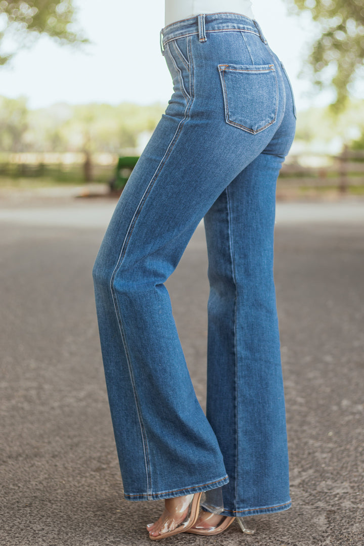 LIANNE | WOMEN’S HIGH-WAIST FLARED JEANS