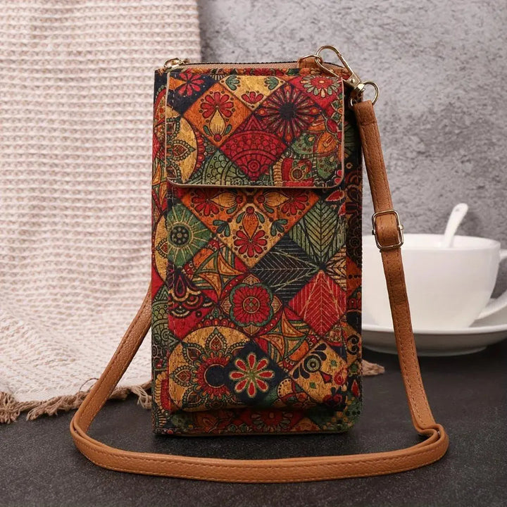 JUDITH | BOHO FLORAL CROSSBODY WALLET & PHONE PURSE