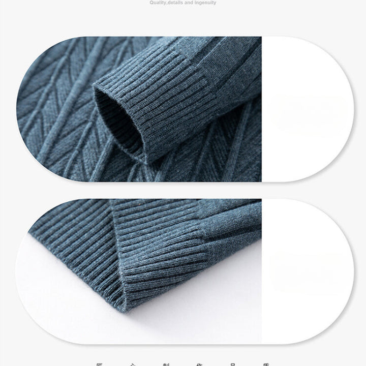 VALENTINO | MEN’S RIBBED MOCK-NECK SWEATER