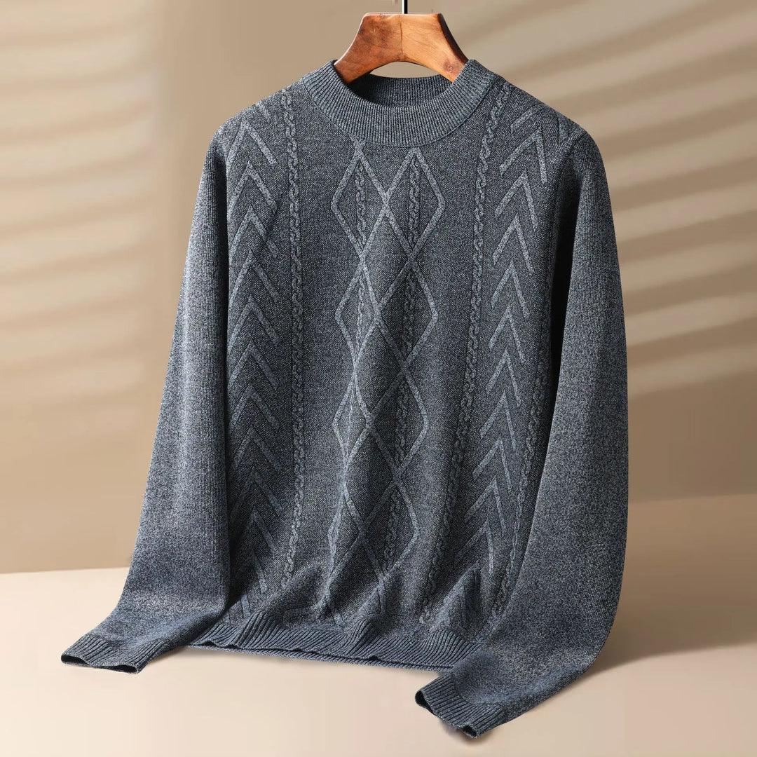 ANTON | MEN’S GEOMETRIC KNIT SWEATER