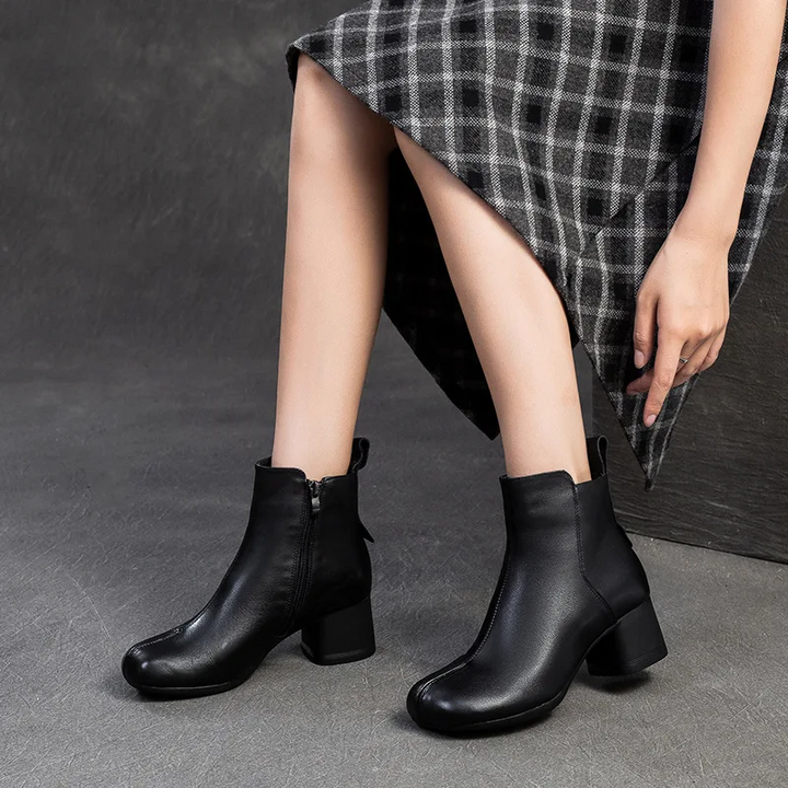 SELENA | WOMEN’S GENUINE LEATHER PLATFORM BOOTS