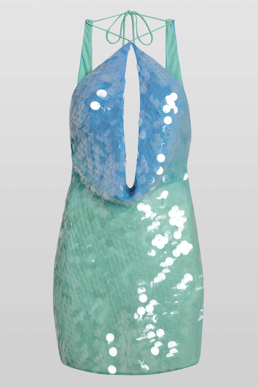 JOLIE | SEQUIN HALTER MINI DRESS