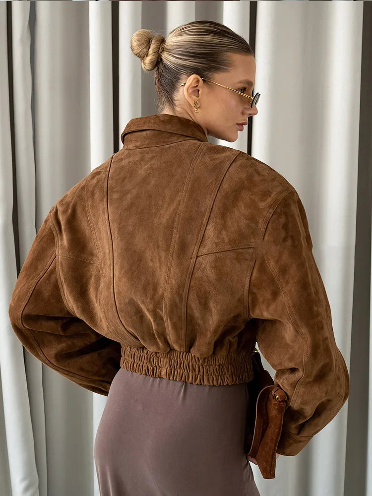 REINA | WOMEN’S FAUX SUEDE OVERSIZED JACKET
