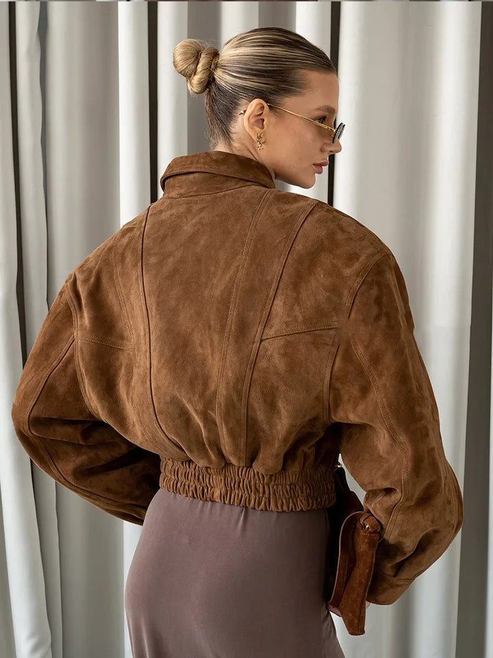 REINA | WOMEN’S FAUX SUEDE OVERSIZED JACKET