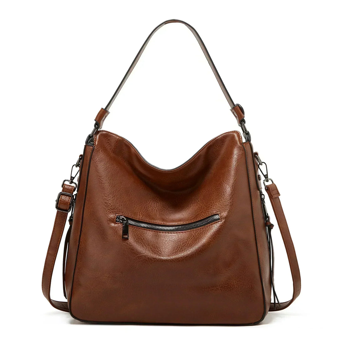 EMELYN | VINTAGE MULTI-ZIP SHOULDER BAG