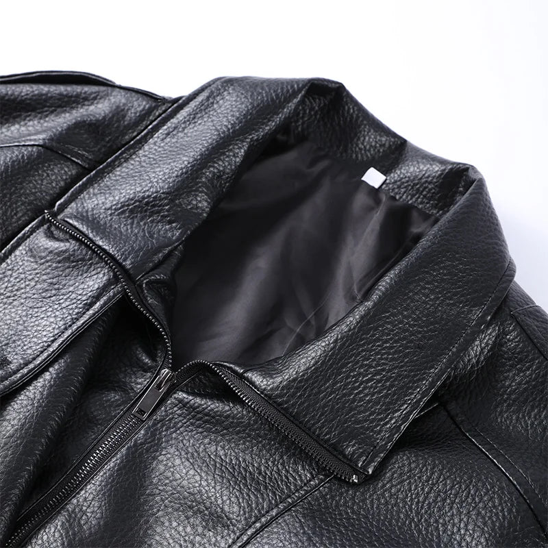 BRIANNA | WOMEN’S FAUX LEATHER OVERSIZED JACKET