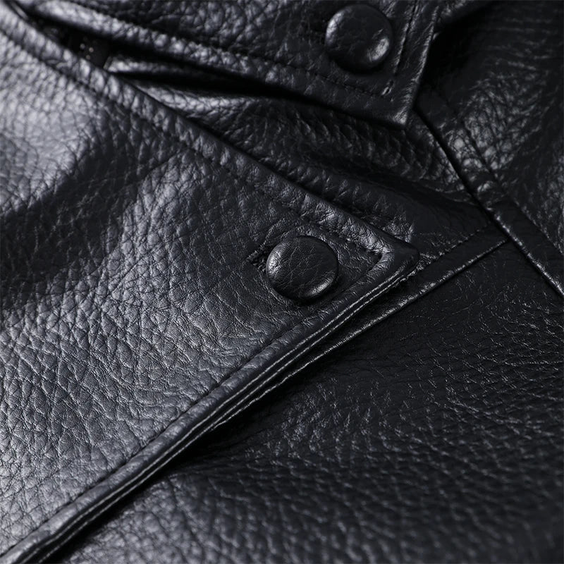 BRIANNA | WOMEN’S FAUX LEATHER OVERSIZED JACKET