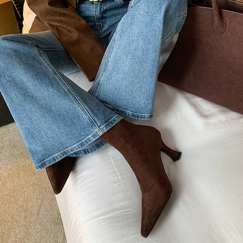 JAMS | WOMEN’S ECO SUEDE HEEL BOOTS