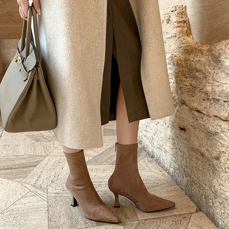 JAMS | WOMEN’S ECO SUEDE HEEL BOOTS