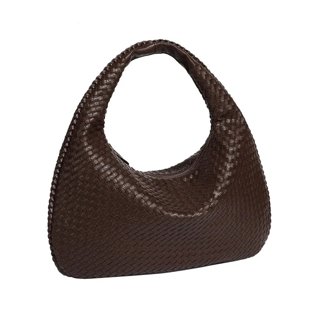 TAMMY | CHIC WOVEN TOTE BAG IN DEEP RED