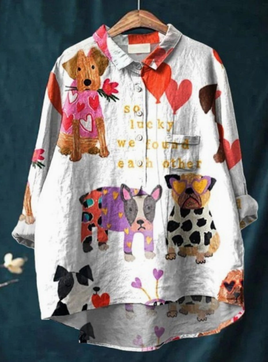 MARIA | ANIMAL PRINT BLOUSE