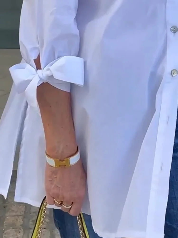 SHEREE | GATHERED-BACK COTTON SHIRT JACKET