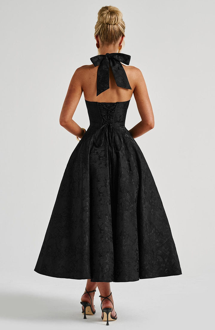OPHELIA | CHIC V-NECK BACKLESS DRESS