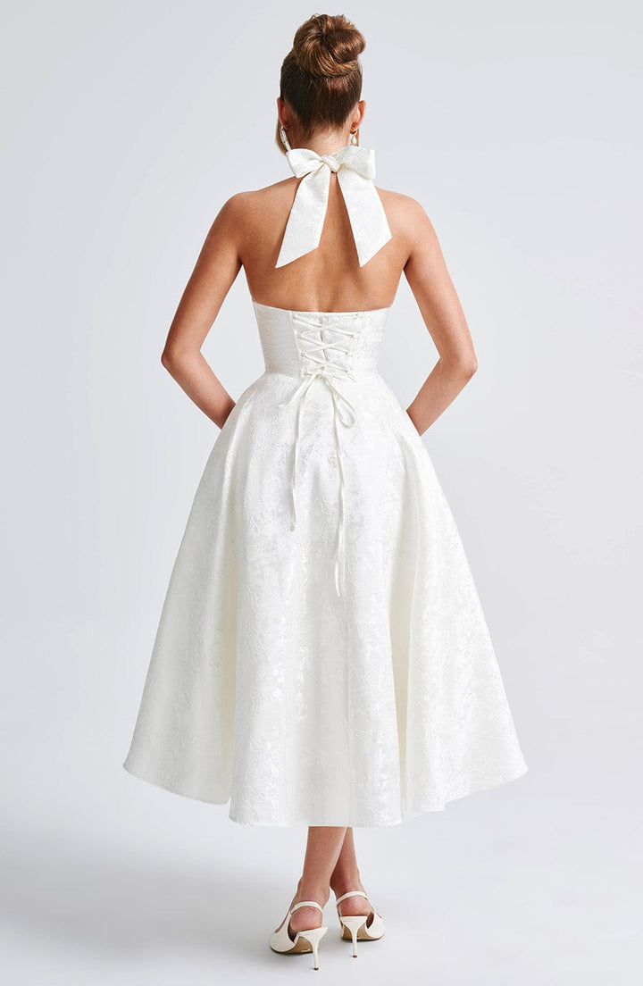 OPHELIA | CHIC V-NECK BACKLESS DRESS