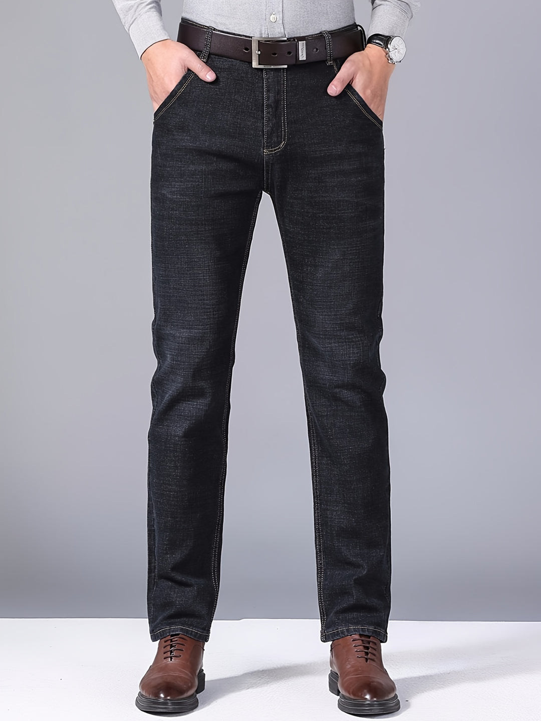 OWEN | MEN’S WIDE-LEG WASHED DENIM JEANS
