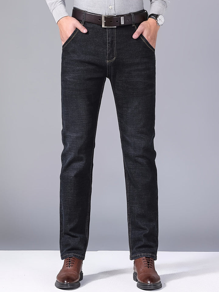 OWEN | MEN’S WIDE-LEG WASHED DENIM JEANS