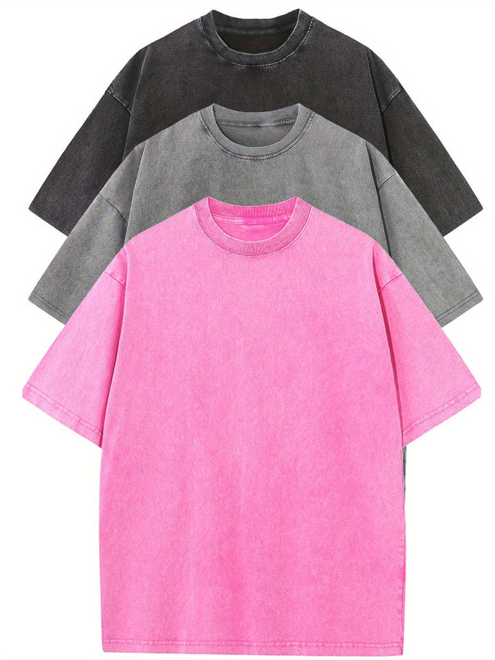3 TEES | MEN’S COTTON T-SHIRT SET (PACK OF 3)