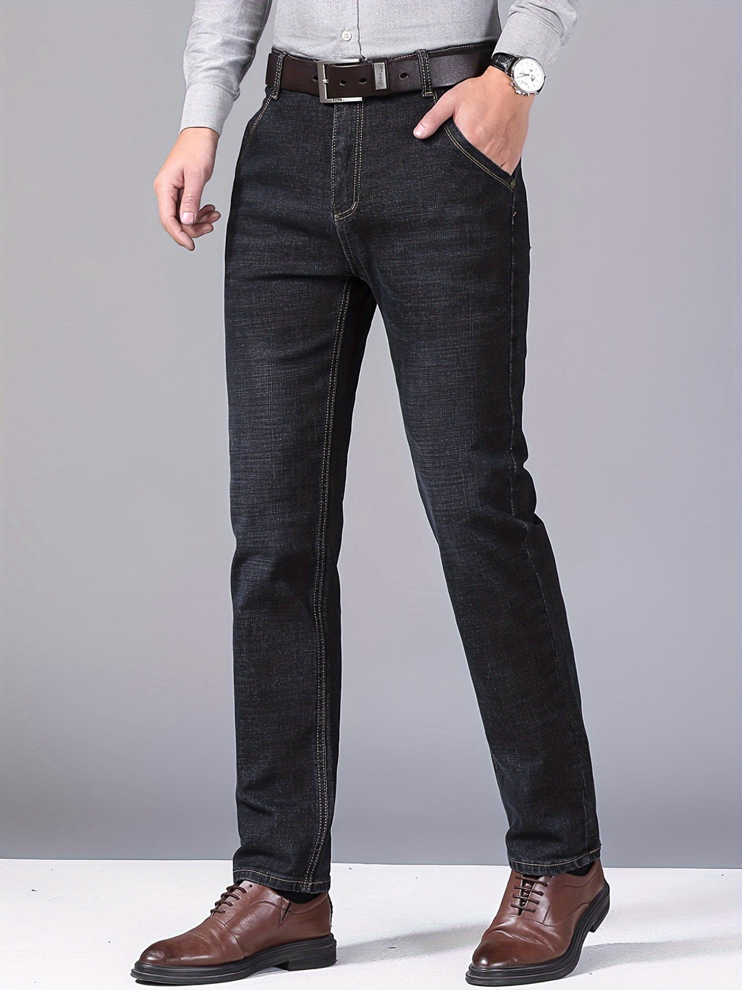 OWEN | MEN’S WIDE-LEG WASHED DENIM JEANS