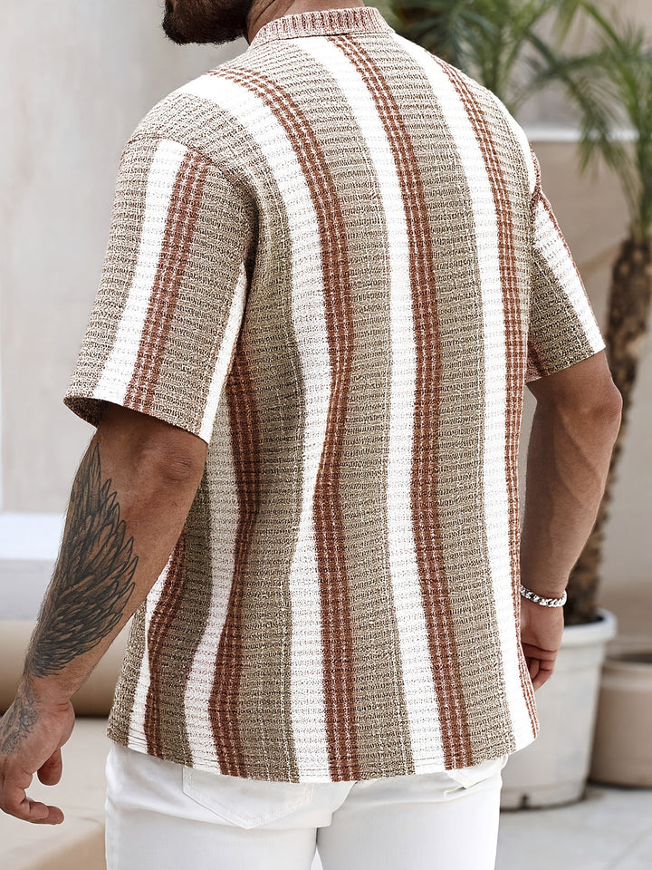 BILLY | STRIPED LIGHTWEIGHT SHORT-SLEEVE SHIRT