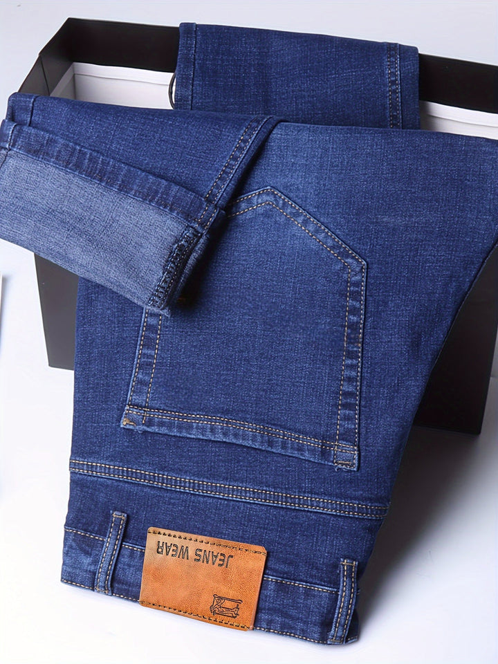 OWEN | MEN’S WIDE-LEG WASHED DENIM JEANS