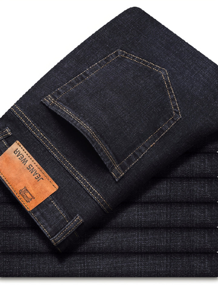 OWEN | MEN’S WIDE-LEG WASHED DENIM JEANS