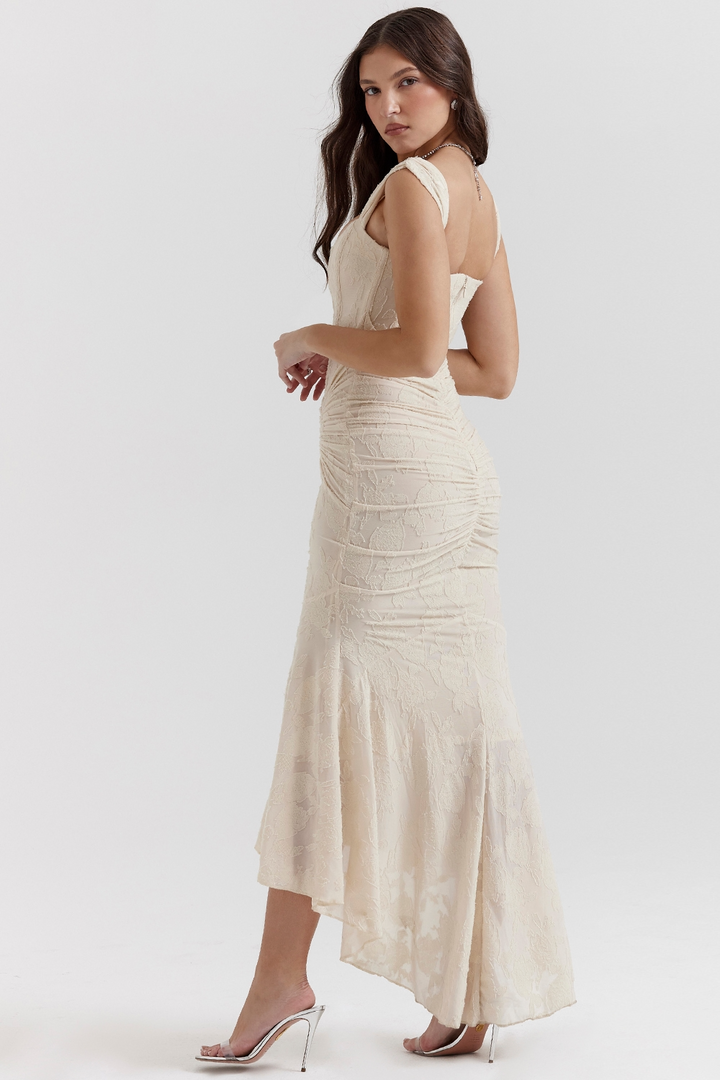 MONTY | ELEGANT SLIM LACE MAXI DRESS