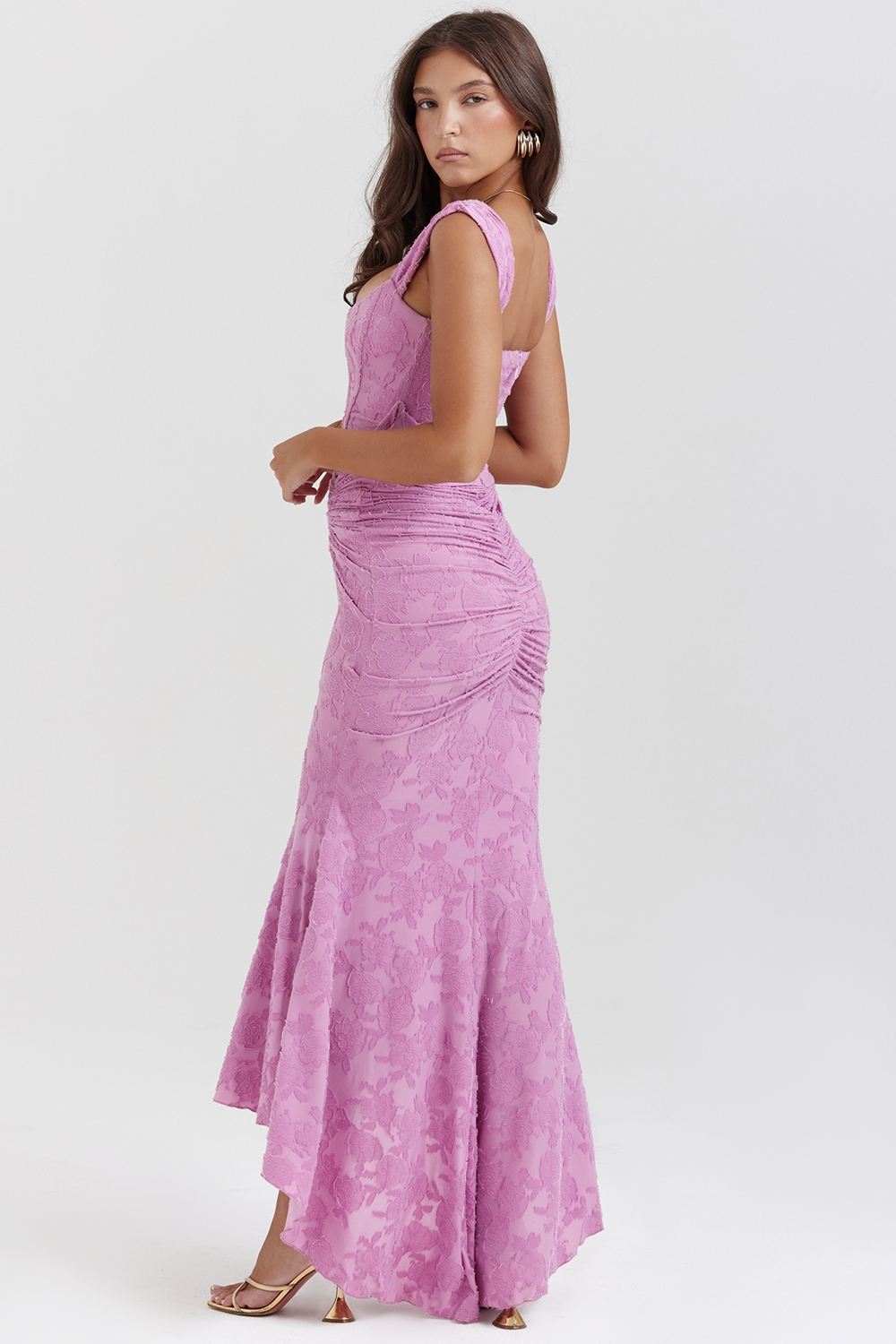 MONTY | ELEGANT SLIM LACE MAXI DRESS