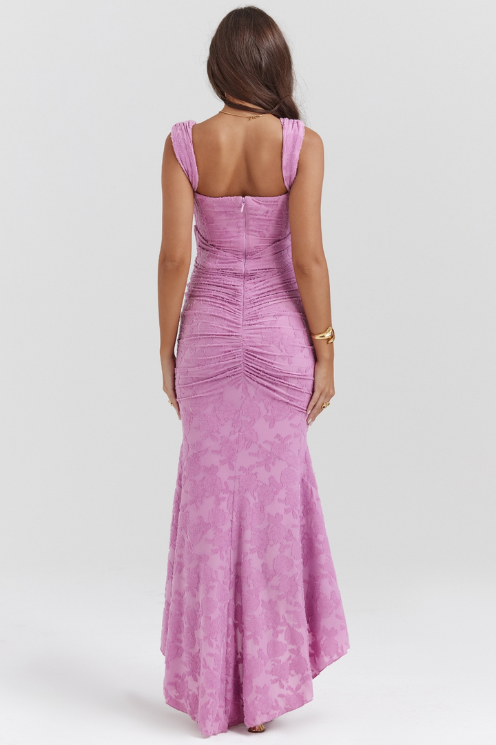 MONTY | ELEGANT SLIM LACE MAXI DRESS
