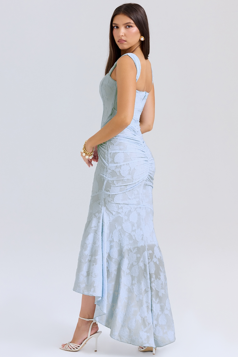 MONTY | ELEGANT SLIM LACE MAXI DRESS