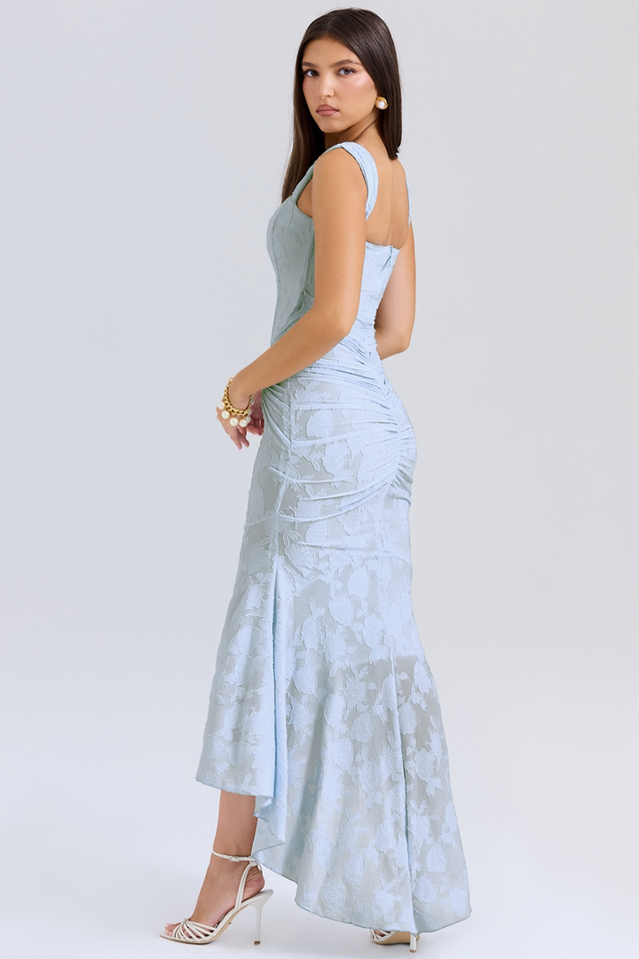 MONTY | ELEGANT SLIM LACE MAXI DRESS