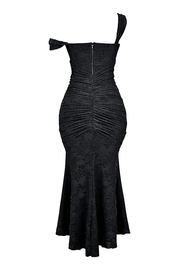 MONTY | ELEGANT SLIM LACE MAXI DRESS