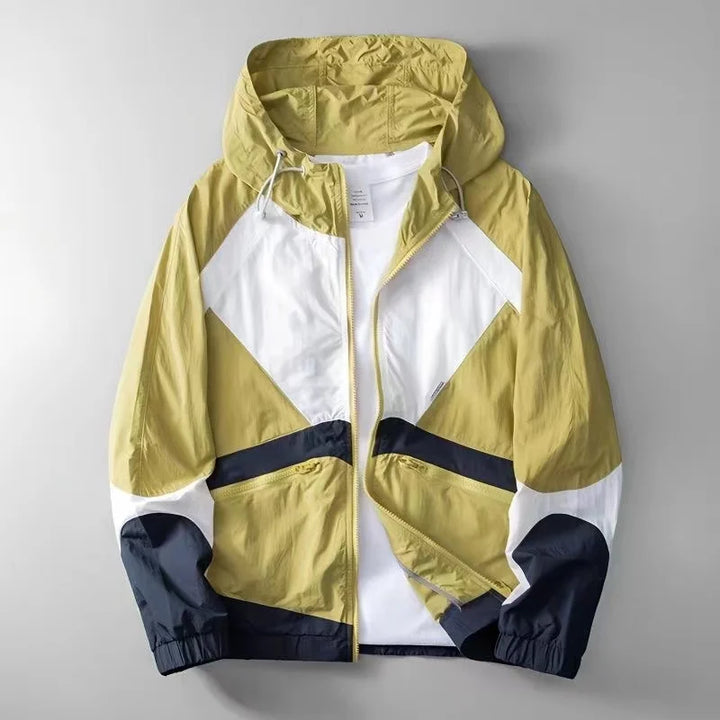 ARIEL | COLOUR-BLOCK RAIN JACKET