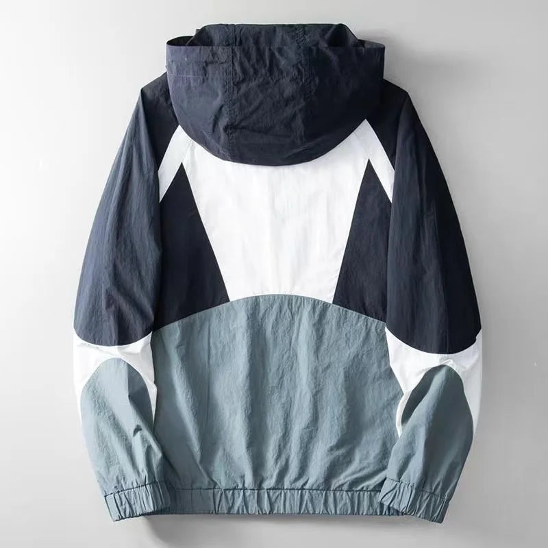 ARIEL | COLOUR-BLOCK RAIN JACKET