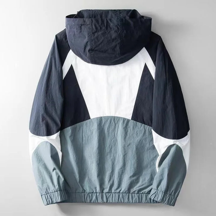 ARIEL | COLOUR-BLOCK RAIN JACKET