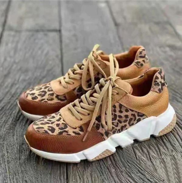 CLAUDIA | LEOPARD PRINT TRAINERS